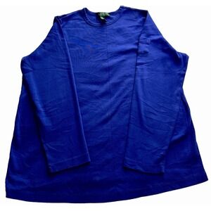 Lauren Ralph Lauren women's cobalt blue long-sleeve crewneck shirt size 2X